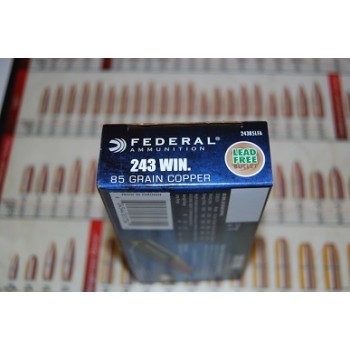 .243 Federal 85gr Copper Lead Free - Box of 20 .243 Federal 85gr Copper Lead Free - Box of 20